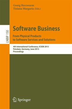 Software Business. From Physical Products to Software Services and Solutions (eBook, PDF)