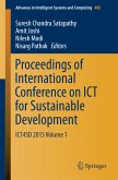 Proceedings of International Conference on ICT for Sustainable Development (eBook, PDF)
