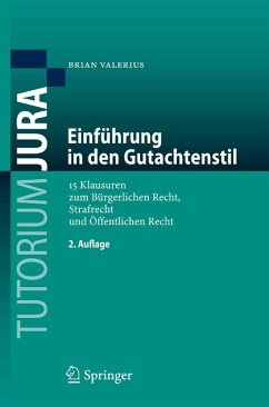 Cover Einführung in den Gutachtenstil (eBook, PDF)