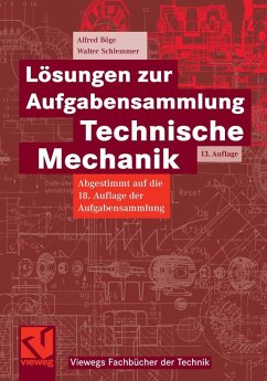 Cover Lösungen zur Aufgabensammlung Technische Mechanik (eBook, PDF)