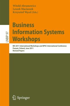 Business Information Systems Workshops (eBook, PDF)