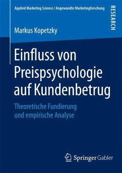 Einfluss von Preispsychologie auf Kundenbetrug (eBook, PDF) - Kopetzky, Markus