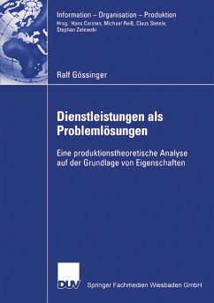 Dienstleistungen als Problemlösungen (eBook, PDF) - Gössinger, Ralf