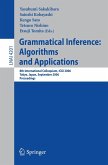 Grammatical Inference: Algorithms and Applications (eBook, PDF)