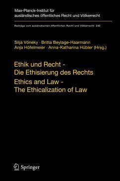 Ethik und Recht - Die Ethisierung des Rechts/Ethics and Law - The Ethicalization of Law (eBook, PDF)