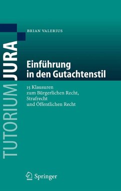 Cover Einführung in den Gutachtenstil (eBook, PDF)
