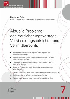 Aktuelle Probleme des Versicherungsvertrags-, Versicherungsaufsichts- und Vermittlerrechts (eBook, PDF)