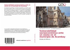 Vulnerabilidad socioeconómica ante un sismo en el municipio de Acambay