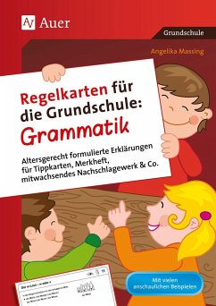 Regelkarten für die Grundschule Grammatik - Massing, Angelika