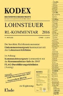 Cover KODEX Lohnsteuer Richtlinien-Kommentar 2016 (f. Österreich)