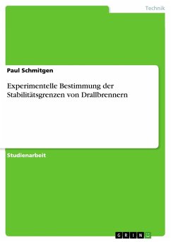 Experimentelle Bestimmung der Stabilitätsgrenzen von Drallbrennern - Schmitgen, Paul