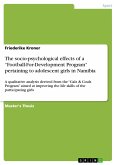 The socio-psychological effects of a ¿Football-For-Development Program¿ pertaining to adolescent girls in Namibia