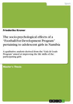 The socio-psychological effects of a ¿Football-For-Development Program¿ pertaining to adolescent girls in Namibia - Kroner, Friederike