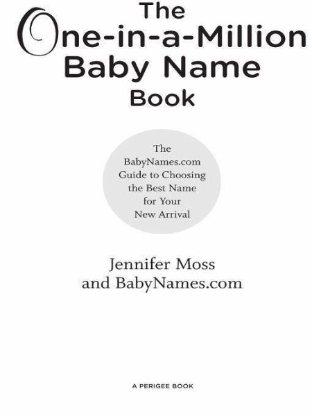 The One-in-a-Million Baby Name Book (eBook, ePUB)