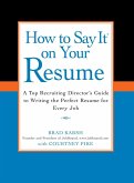 How to Say It on Your Resume (eBook, ePUB)