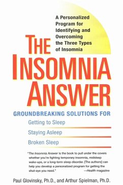 The Insomnia Answer (eBook, ePUB) - Glovinsky, Paul; Spielman, Art