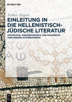 Einleitung in die hellenistisch-jüdische Literatur (eBook, ePUB) - Siegert, Folker