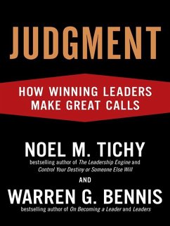 Judgment (eBook, ePUB) - Tichy, Noel M.; Bennis, Warren G.