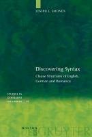 Discovering Syntax (eBook, PDF) - Emonds, Joseph E.