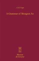 Cover A Grammar of Mongsen Ao (eBook, PDF)