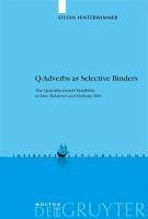 Q-Adverbs as Selective Binders (eBook, PDF) - Hinterwimmer, Stefan