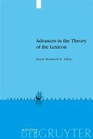 Cover Advances in the Theory of the Lexicon (eBook, PDF)