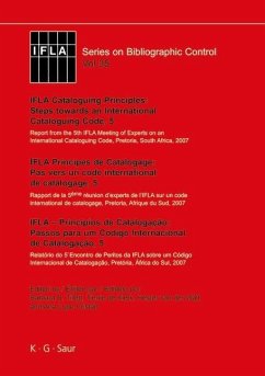 Cover IFLA Cataloguing Principles: Steps towards an International Cataloguing Code, 5 (eBook, PDF)