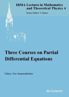Cover Three Courses on Partial Differential Equations (eBook, PDF)