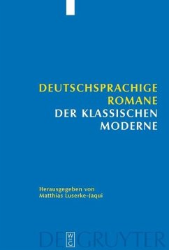 Cover Deutschsprachige Romane der klassischen Moderne (eBook, PDF)
