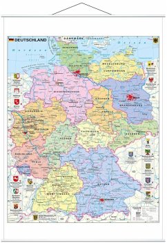 Stiefel Wandkarte Großformat Deutschland politisch mit Wappen - Stiefel, Heinrich