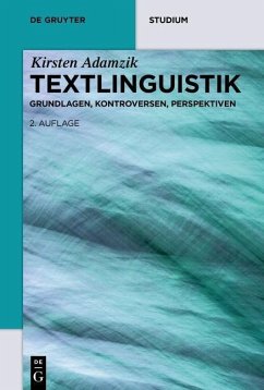 Textlinguistik (eBook, PDF) - Adamzik, Kirsten