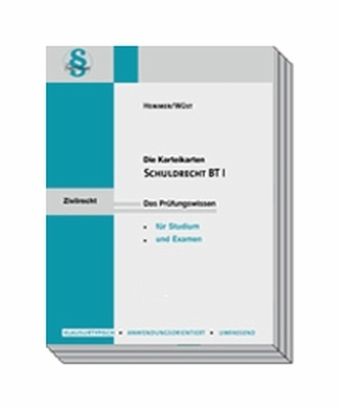 Schuldrecht BT I, Karteikarten Schuldrecht BT I, Karteikarten