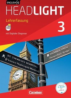 Cover English G Headlight, Allgemeine Ausgabe, Band 3: 7. Schuljahr,Lehrerfassung