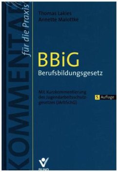 Cover BBiG- Berufsbildungsgesetz, Kommentar