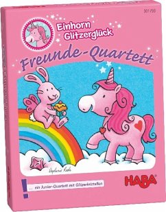 HABA 301793 - Freunde-Quartett - Einhorn Glitzerglück