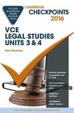 Cambridge Checkpoints Vce Legal Studies Units 3 and 4 2016 and Quiz Me More