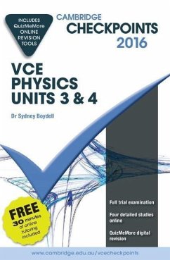 Cambridge Checkpoints Vce Physics Units 3 and 4 2016 and Quiz Me More - Boydell, Sydney