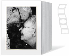 Cover 1x125 Daiber Endlospassepartouts 13x18cm weiß/Goldlinie