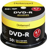 1x50 Intenso DVD-R 4,7GB 16x Speed, Cakebox