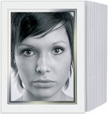 1x125 Daiber Endlospassepartouts 13x18cm weiß/Foliengepr.Silberr.