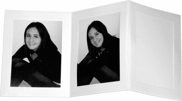 1x125 Daiber Endlospassepartouts 13x18cm Chromolux weiß, neutral