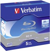 1x5 Verbatim BD-R Blu-Ray 25GB 6x Speed Jewel Case