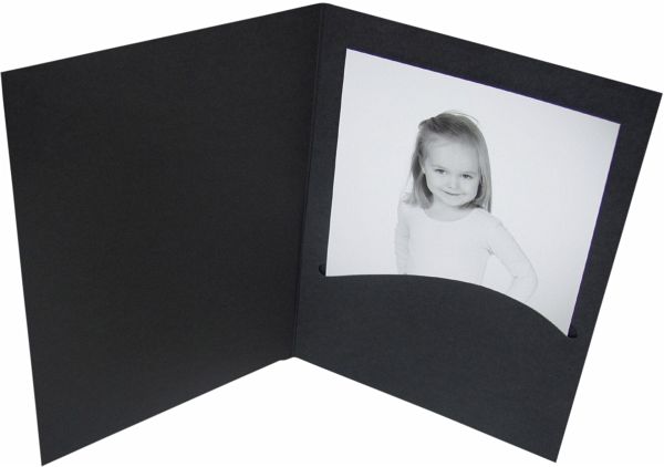 1x100 Daiber Portraitmappen Profi-Line 10x15cm schwarz