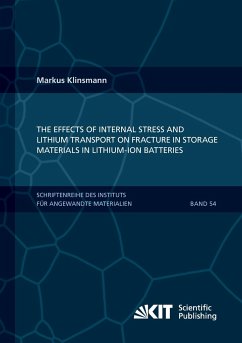 The Effects of Internal Stress and Lithium Transport on Fracture in Storage Materials in Lithium-Ion Batteries