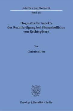 Cover Dogmatische Aspekte der Rechtfertigung bei Binnenkollision von Rechtsgütern