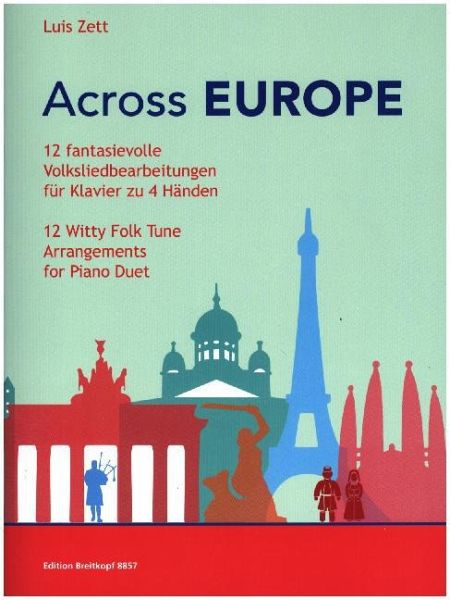 Across Europe, für Klavier zu 4 Händen