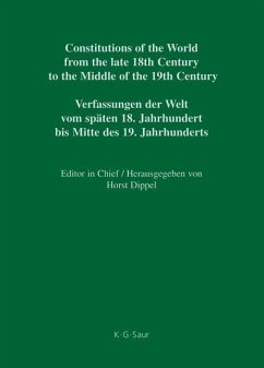 National Constitutions, Constitutions of the German States (Anhalt-Bernburg - Baden). Nationale Verfassungen, Verfassungen der deutschen Staaten (Anhalt-Bernburg - Baden) (eBook, PDF)