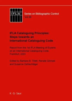 Cover IFLA Cataloguing Principles: Steps towards an International Cataloguing Code (eBook, PDF)