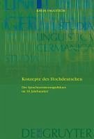 Konzepte des Hochdeutschen (eBook, PDF) - Faulstich, Katja