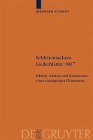 Schleiermachers Liederblätter 1817 (eBook, PDF) - Schmidt, Bernhard